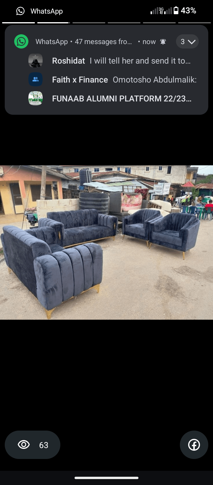 Luxury set of chairs